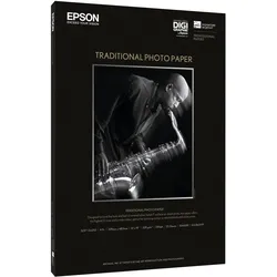Epson Traditional (330 g/m2, A3+, 25 Stk.), Fotopapier, Weiss