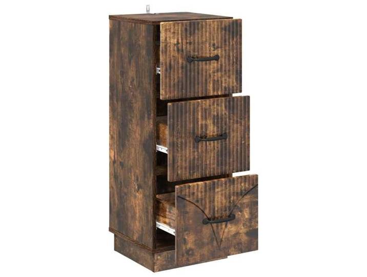 Autumn Mega Sale Buffet de rangement - Commode à tiroirs - [1 pc] - Vidaxl - Chêne fumé 33x34 5x87 cm FR47125228711