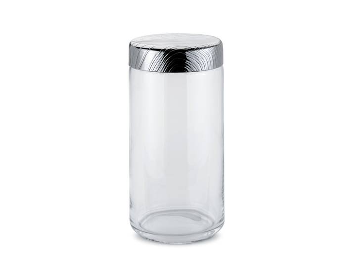 Alessi - Bocal hermétique Veneer - Transparent - Acier inoxydable - Designer Patricia Urquiola