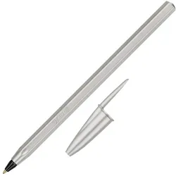 BIC® Kugelschreiber Cristal Glace Silber, Schreibfarbe: Blau