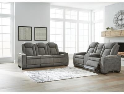 "Signature Design by Ashley Next-Gen DuraPella Gray 2-Piece Upholstery Package - 86""W x 40""D x 43""H"