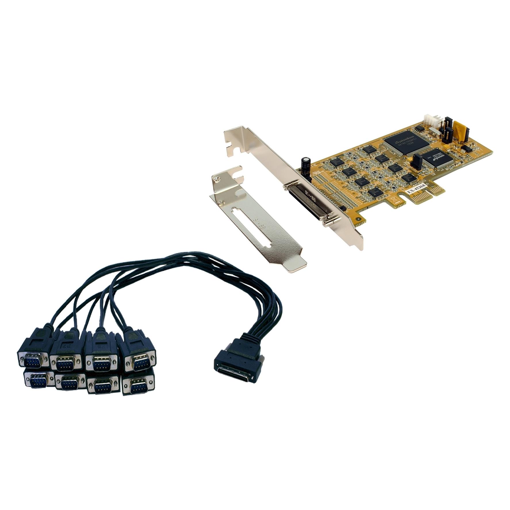 Exsys EX-45368 - PCIe - Seriell - Niedriges Profil - RS-232/422/485 - PC - CE (EX-45368)