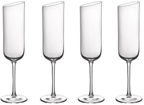 Villeroy & Boch New Moon Set Of 4 Champagne Flutes