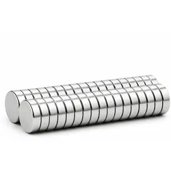 TJ Essentials Neodym-Magnete – 8 × 2 mm – 40er-Set – N52 – Silber – Whiteboard- und Kühlschrankmagnete