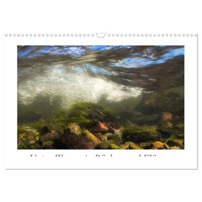 Unter Wasser in Bächen und Flüssen (Wandkalender 2026 DIN A3 quer), CALVENDO Monatskalender