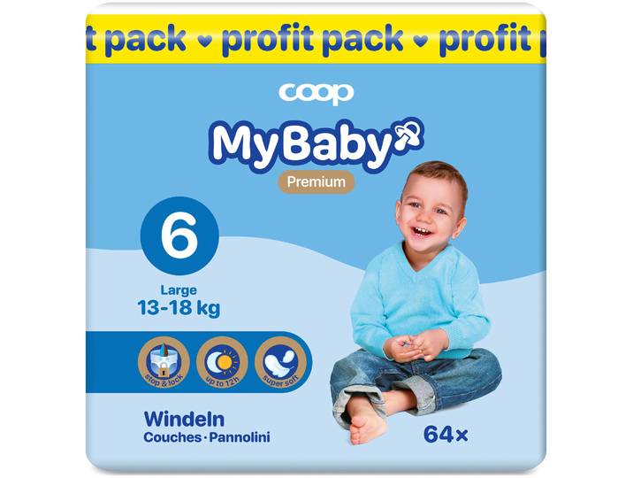 MyBaby My Baby 6 Large 13-18 kg Profit Pack 64 Stück