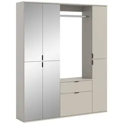 Kompaktgarderobe Projekt X Dekor Beige Kaschmir