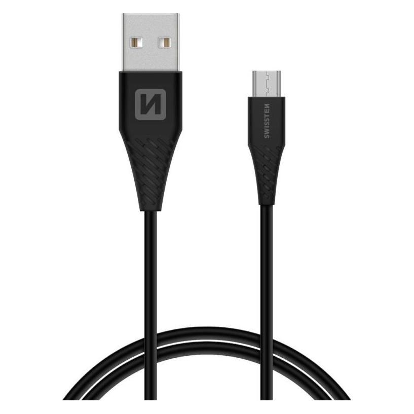 Swissten Datenkabel USB / Micro-USB 1,5 M (9mm) (1.50 m, USB 2.0) (71504303)