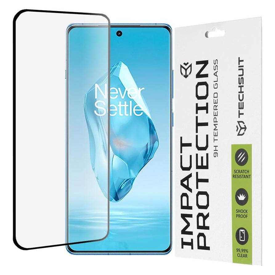 Techsuit - 111D Full Cover / Full Glue Glass / 3D Curved Screen - OnePlus 12R - Black (OnePlus 12R) (56347434)