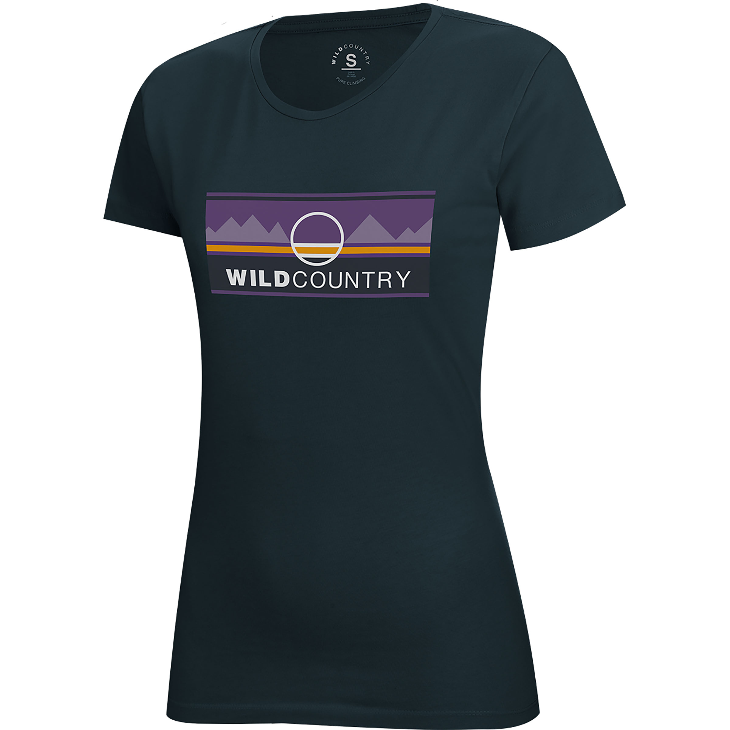 Wild Country Stamina Graphic Damen T-Shirts blau Größe XS Bouldern | Sportklettern | Lifestyle Hautfreundlich