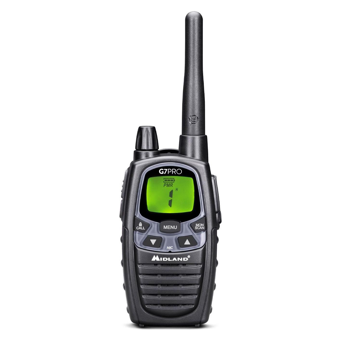 Midland G7 Pro Single PMR + LPD radio with 16 channels (10 km) (C1090.14)