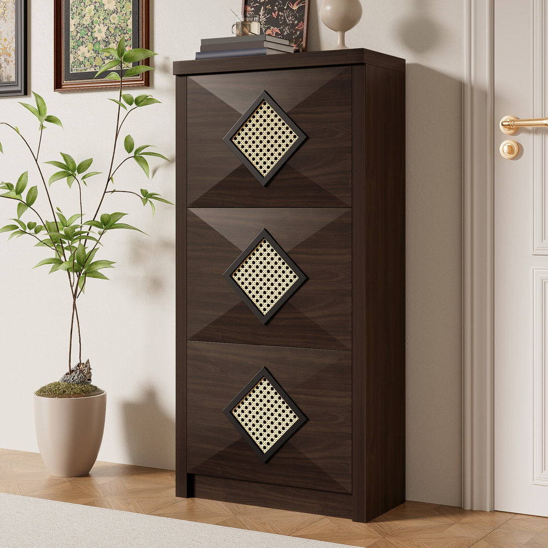 Fairmont Park 18 Pair Flip Down Shoe Storage Bronze 18