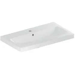 Geberit iCon light Waschtisch 501842001 75x42cm, Hahnloch mittig, mit Überlauf, weiß