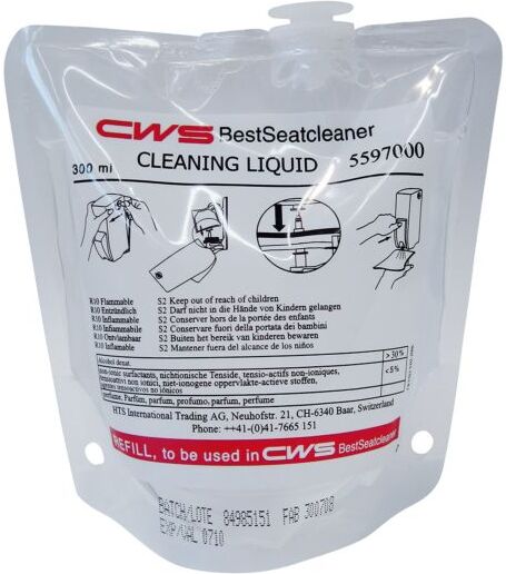 CWS Reinigungs-Liquid 597000 12x300ml, für WC-Sitzreiniger Paradise Seatcleaner