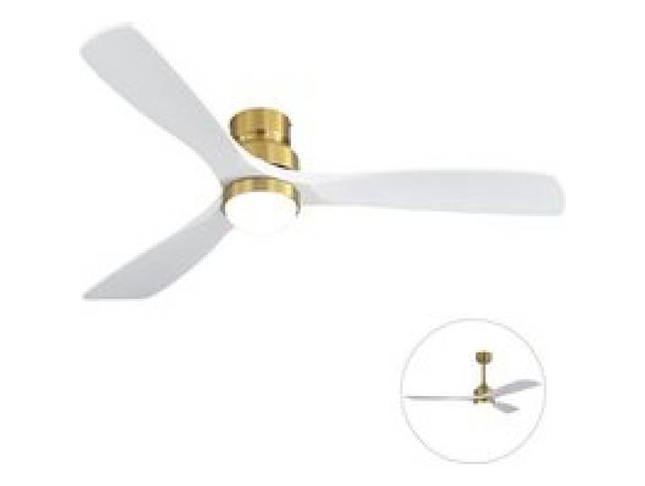Ventilateur de plafond 52 pouces avec lumière LED dimmable 3 températures de couleur moteur DC fonctionne VENTILATEUR DE PLAFOND