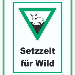 HB-Druck Setzzeit für Wild Aufkleber A0 (841x1189mm)