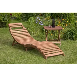 Merxx Gartenliegen Set Ipanema 3tlg. rot/beige
