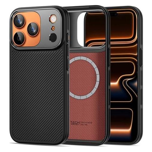 Tech-Protect Kevlar Aramid Cc Magsafe Iphone 17 Pro Max Schwarz (Apple iPhone 17 Pro Max) (5906302334018)