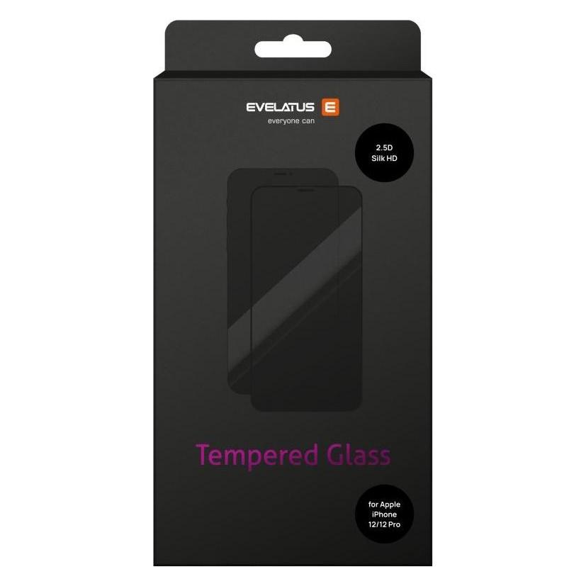 Evelatus Apple iPhone 12/12 Pro 6.1' 2.5D Silk full cover glass HD (Apple iPhone 12, Realme 12 Pro+) (EVELATUS)