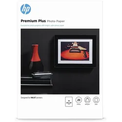 HP Fotopapier (297 g/m2, A4, 20 Stk.), Fotopapier, Weiss