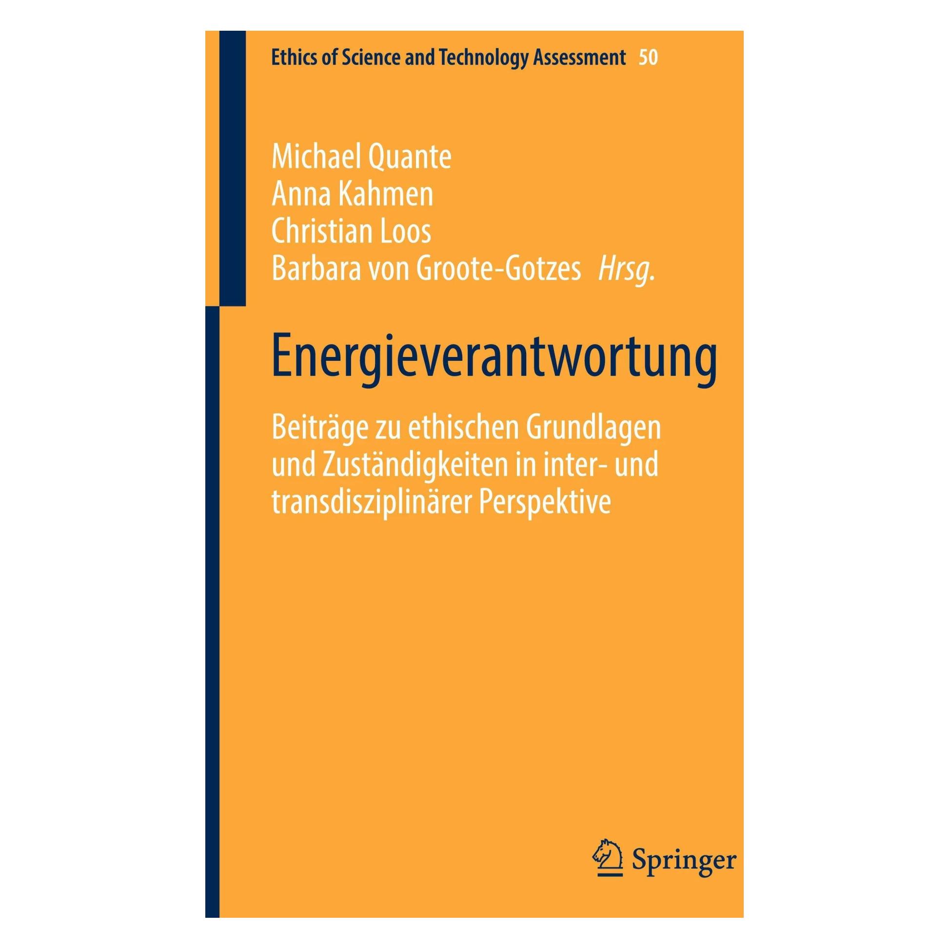 Springer Energieverantwortung (Deutsch, Hardcover, Anna Kahmen, Barbara von Groote-Gotzes, Christian Loos, Michael Quante) (9783662649886)