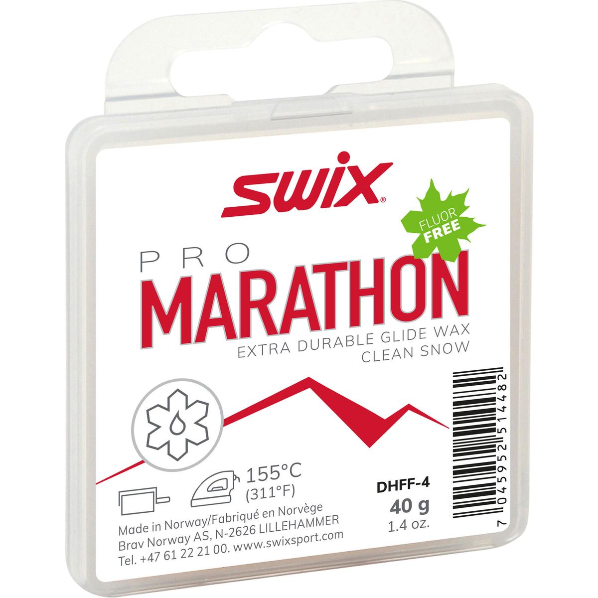 Swix Marathon White Fluor Free, 40g neutral DHFF-4