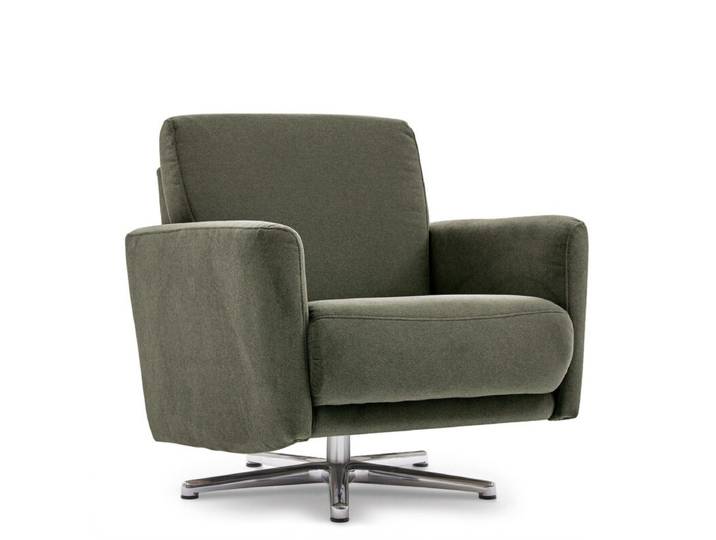 Calizza Interiors Lari Sessel - Flachgewebe Eco-Soil 156 forest