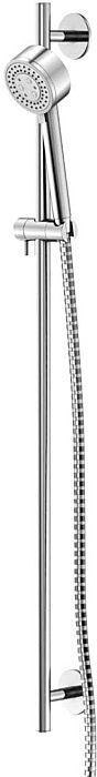 Steinberg Serie 100 Brausegarnitur 1001622 chrom, Stange 90 cm, Handbrause mit 3 Strahlarten