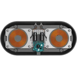 Hama QI-FC10 DUO Induktive Ladematte + AC-Netzteil (10 W), Wireless Charger, Schwarz