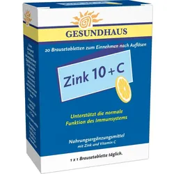 Zink 10+c Brausetabletten 20 ST