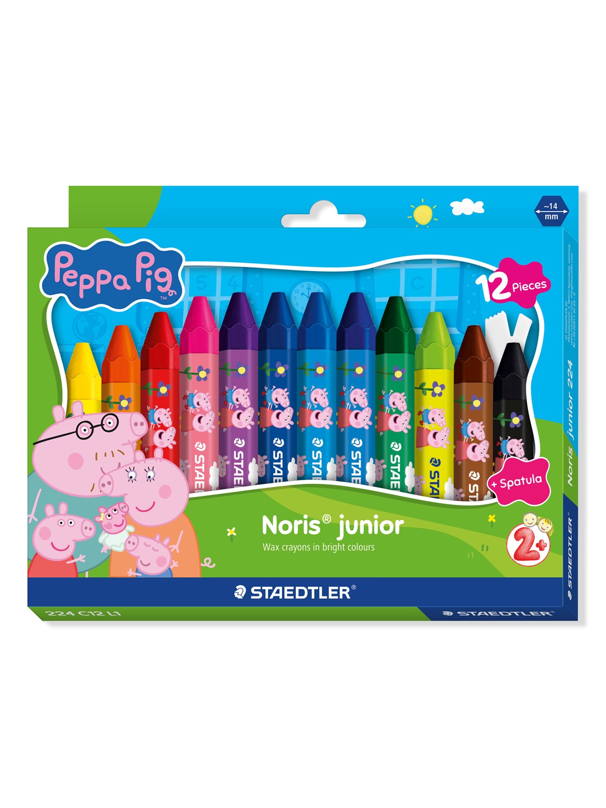 Staedtler Peppa Pig wax crayons 12 pcs