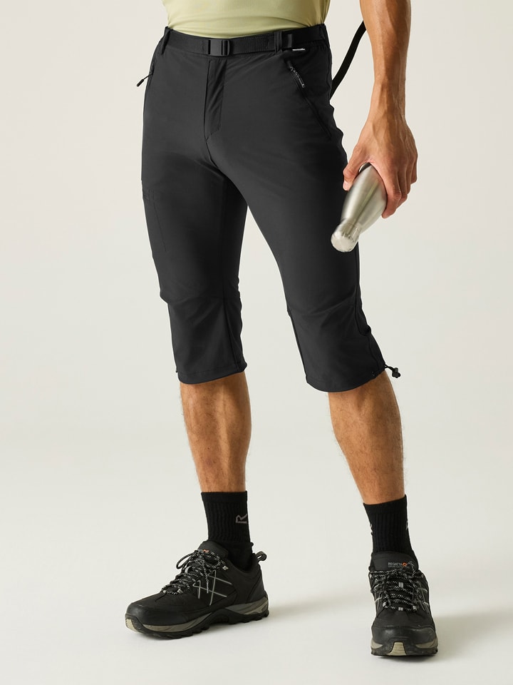 Regatta Funktions-Caprihose "Xert Stretch" in Schwarz - 50