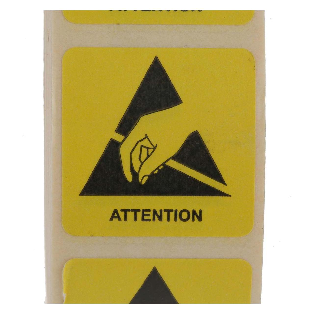RS PRO Hand reach logo Label25x25mm,English (1252362)