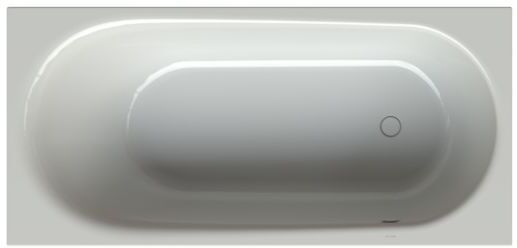 Bette BetteComodo Badewanne 1622-002 170x75x45cm, Überlauf vorne, Fußende rechts, manhattan