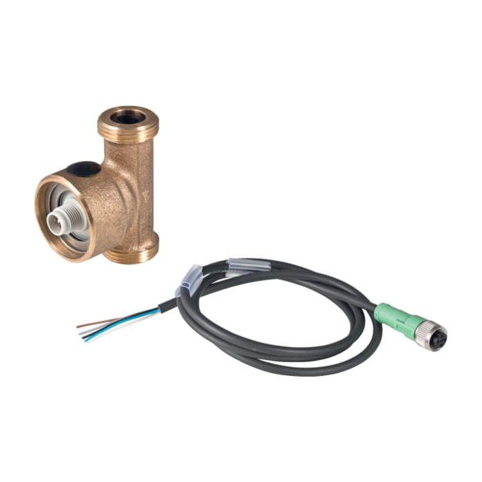 Geberit Temperatur-/Volumenstromsensor 616226001 1,8 - 32 l/min, für Gebäudetechnik, Rotguss