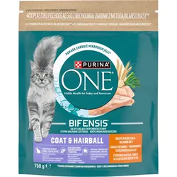 PURINA ONE Coat & Hairball mit Huhn 750g