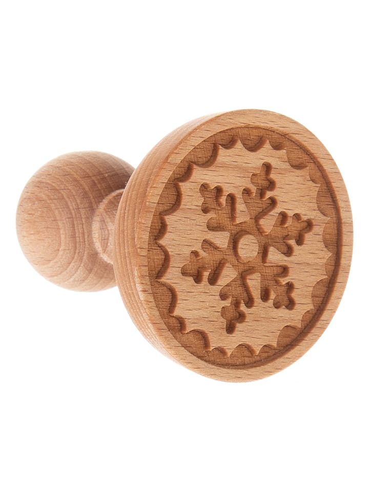FOLKROLL Holzstempel "Snowflakes" in Natur - onesize