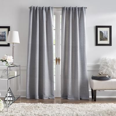 Karl Lagerfeld PARIS Blocked Geo Matelasse Curtain Panel Pair