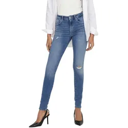 Only Jeans Push Up Power in Blau mit Destroy-Details-M-L30