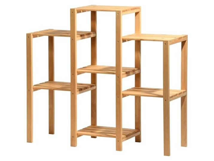 dobar® select. Blumenregal 3-stufig Massivholz - Blumentreppe 7 Regalböden - Blumenleiter Mehrstöckig - Blumenständer Indoor und Outdoor - 31 x 97 x 87 cm