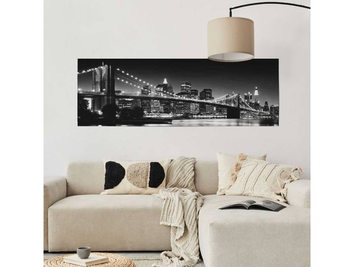 Poster New York Matériau : Papier Motif : Villes & architecture Noir/Noir 53 x 158 x 0cm