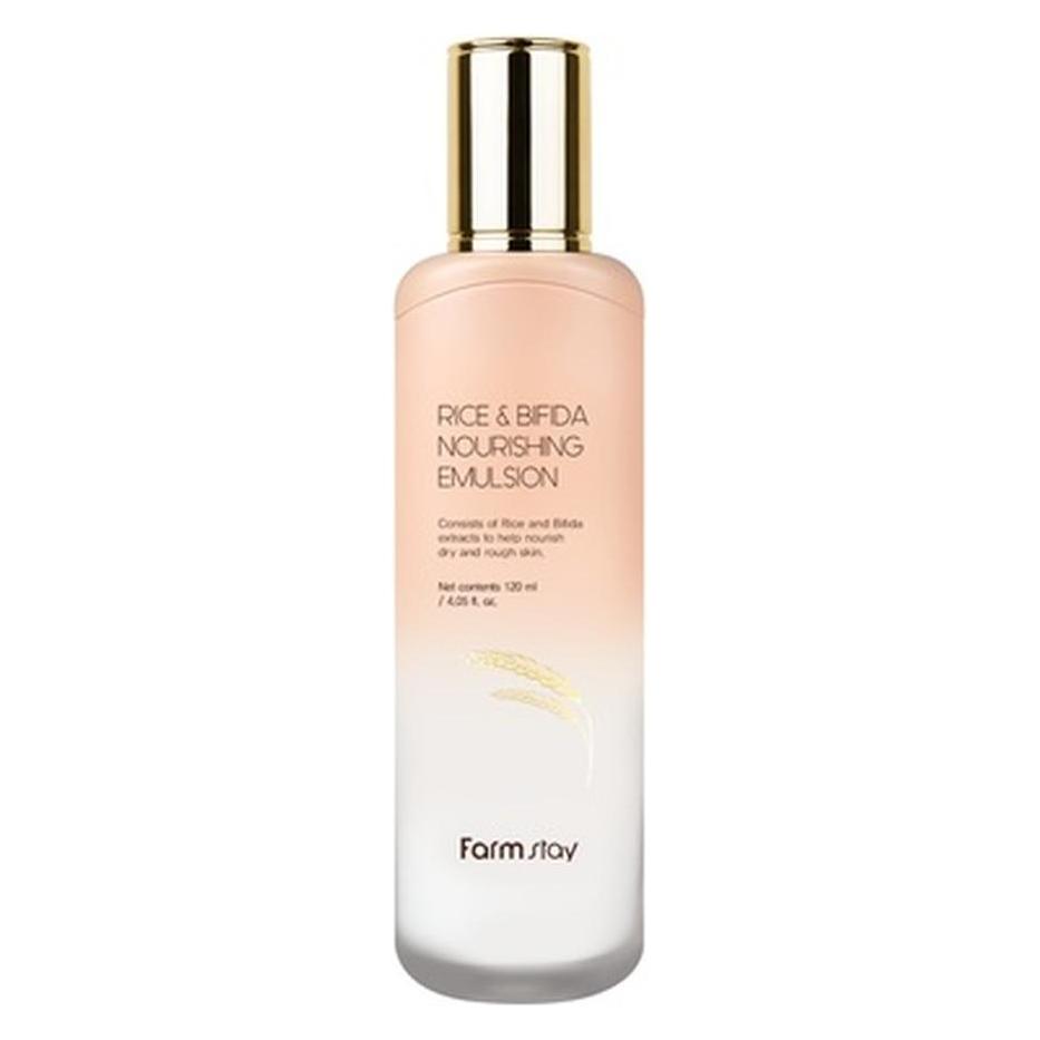 Farm Stay FARMSTAY Rice & Bifida Nourishing Emulsion odżywcza emulsja do twarzy z Ryżem i fermentami 120ml (120 ml) (OTHER)