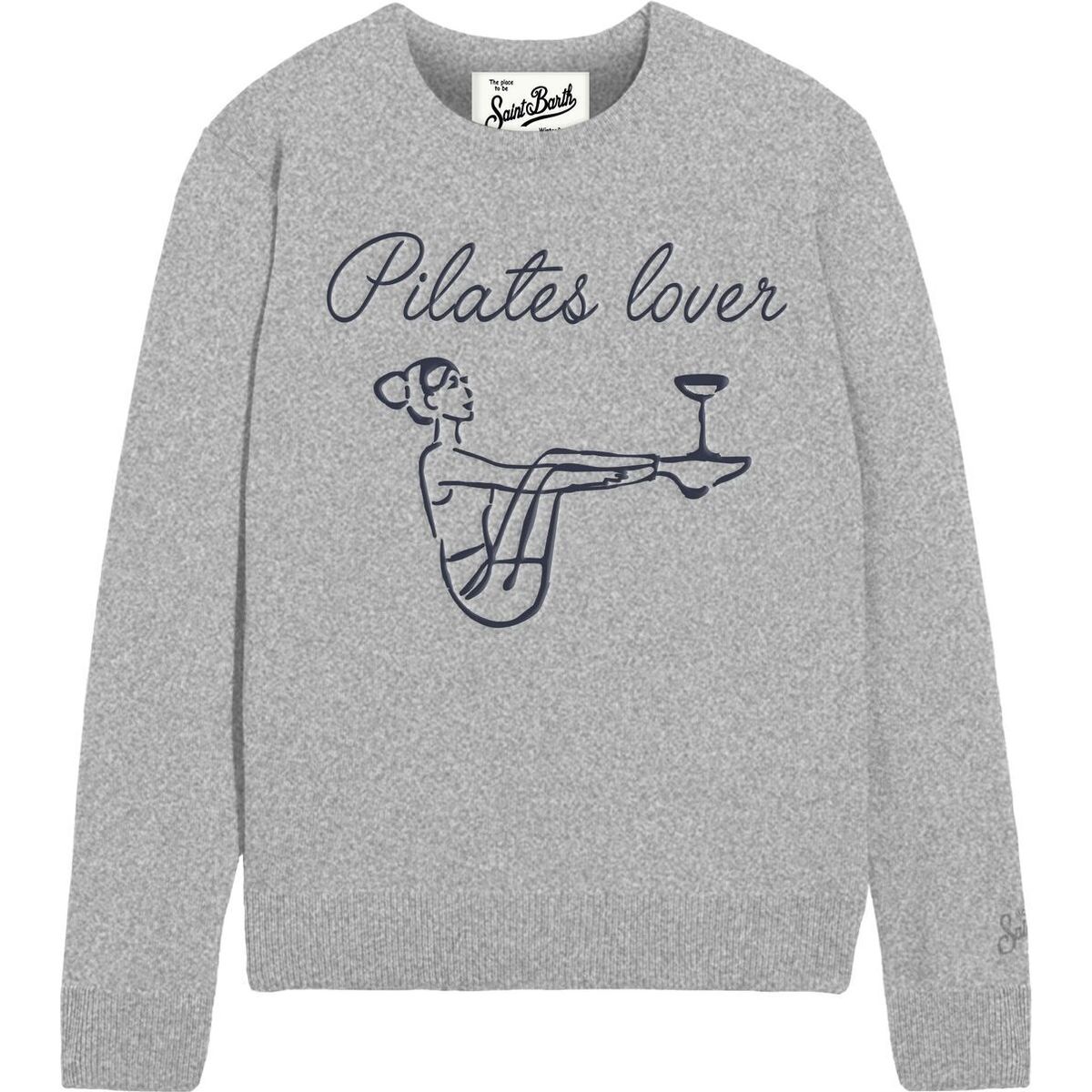 MC2 Saint Barth NEW Queen NEW Crewneck Sweater pilates lover cord 15ml emb (03394M) S QUE001003394M-03394M-S