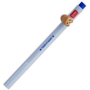 Legami Gelschreiber Lovely Friends Sloth-Faultier Take It Easy, Strichbreite 0,5 mm, Schreibfarbe blau