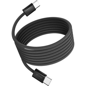 XLayer Ladekabel 221257, schwarz, 1,5m, USB-C auf USB-C, magnetisch, 100W Schnellladekabel