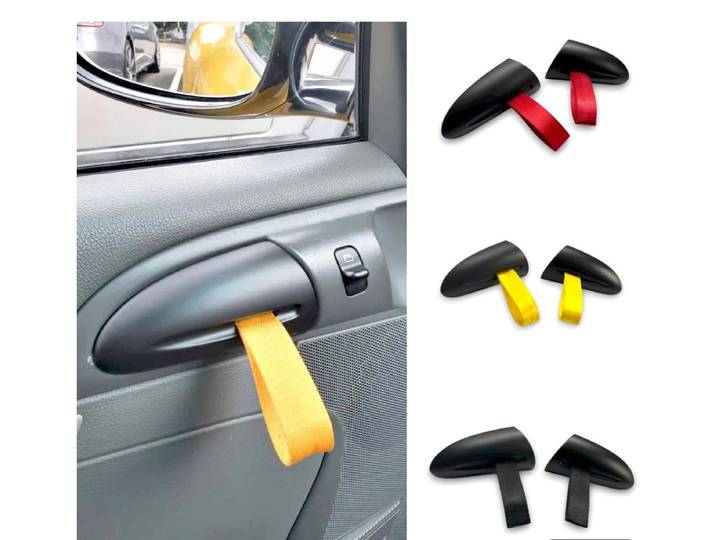 Poignée intérieure de style GT3RS (3 sangles de couleur fournies) pour Porsche 997 911 987 Cayman Boxster - Accessoire robuste