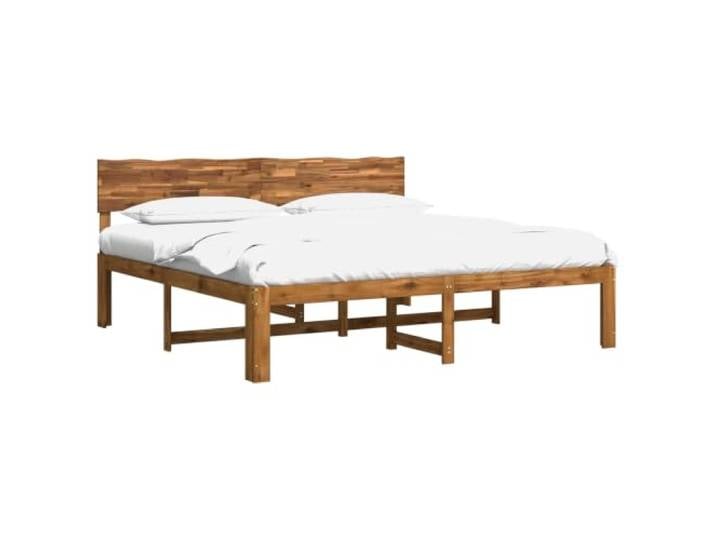 vidaXL Doppelbettgestell mit Kopfteil Rostock Natur 200 x 200 cm