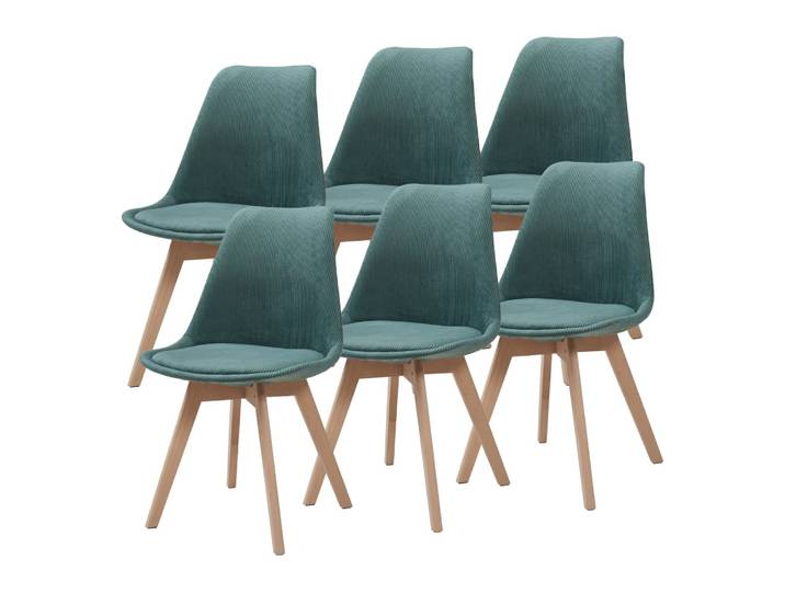 Lot de 6 chaises 82 x 49 x 54 cm