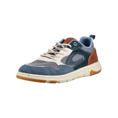 Sneaker CAMEL ACTIVE "camel active Sneaker Leder/Textil", Herren, Gr. 44, Leder, blau (blau, beige), Leder, Textil, Schuhe Sneaker