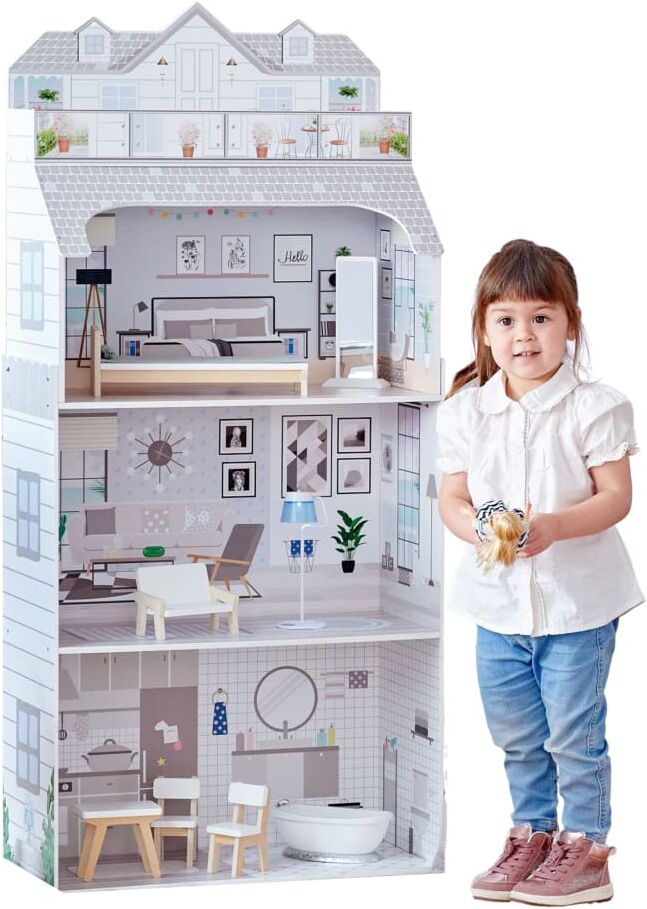 Teamson Casa de muñecas con accesorios 131.5 cm, multicolor